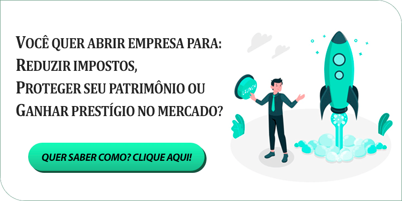 Abertura de empresa homem foguete verde