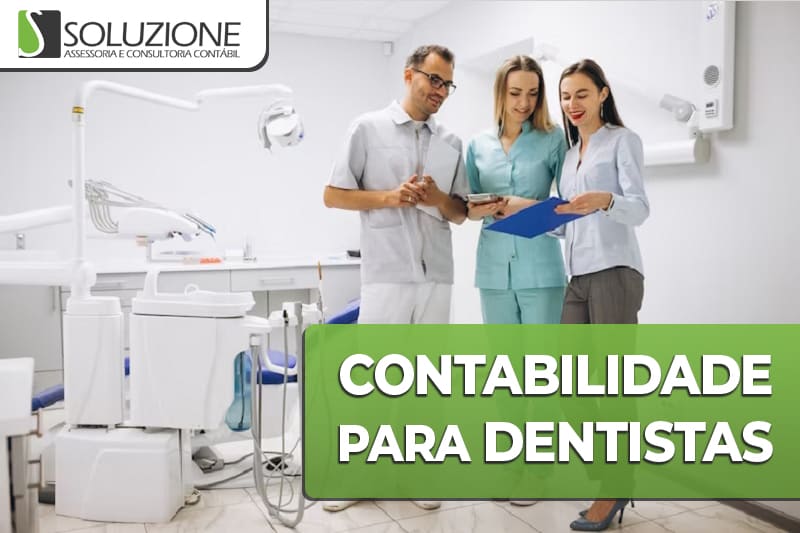 Contabilidade para dentistas - imagem de equipe de três empresários dentistas