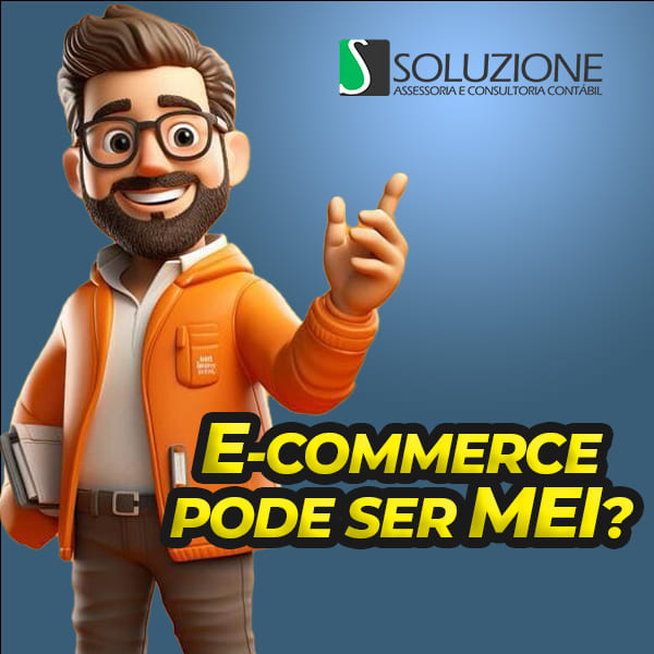 Ecommerce pode ser MEI - imagem 3D de empresário de comércio eletrônico sorrindo após abrir um CNPJ MEI para loja virtual