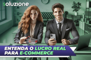 Lucro Real para Ecommerce - Imagem de Empresária do Lucro Real e contador especialista e loja virtual