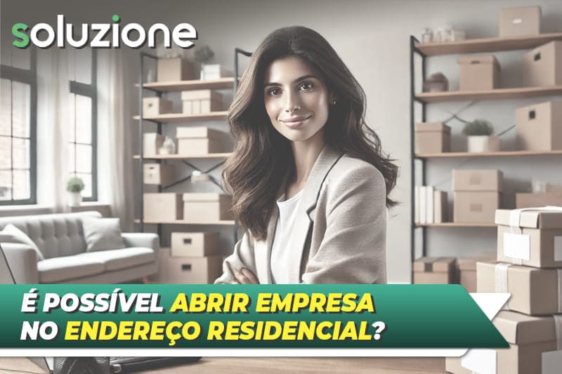 Abrir empresa no endereço residencial - Imagem de empresária gerindo empresa na sala do apartamento
