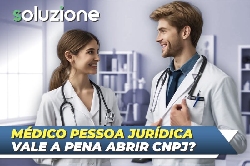 Médico pessoa jurídica vale a pena - imagem de dois profissionais da saúde em um consultório médico