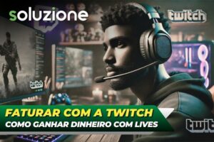 Como ganhar dinheiro na Twitch - Imagem de streamer fazendo live na plataforma Twitch