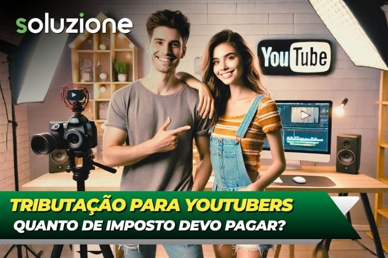 Tributação para youtubers - Imagem de casal de youtubers que pagam menos impostos na monetização do canal pelo Adsense