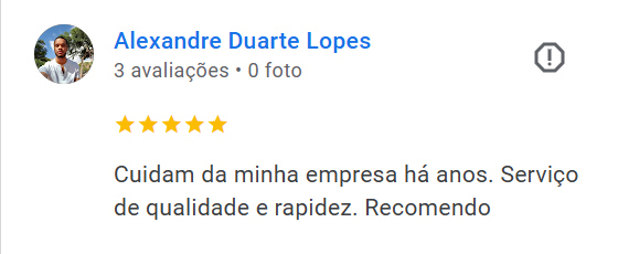 Depoimento Soluzione Escritório de Contabilidade — Cliente Alexandre Duarte Lopes