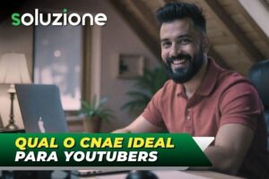 CNAE para youtubers - Imagem de produtor de conteúdo gravando vídeo para seu canal do Youtube