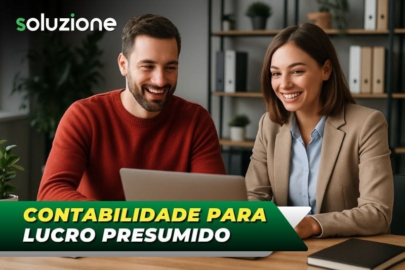 Contabilidade para empresas do Lucro Presumido - Imagem de contadores especialistas em empresas do Lucro Presumido em seu escritório contábil