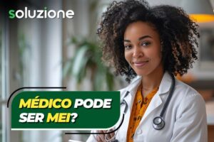 Médico pode ser MEI - Imagem de médica negra feliz após abrir empresa médica